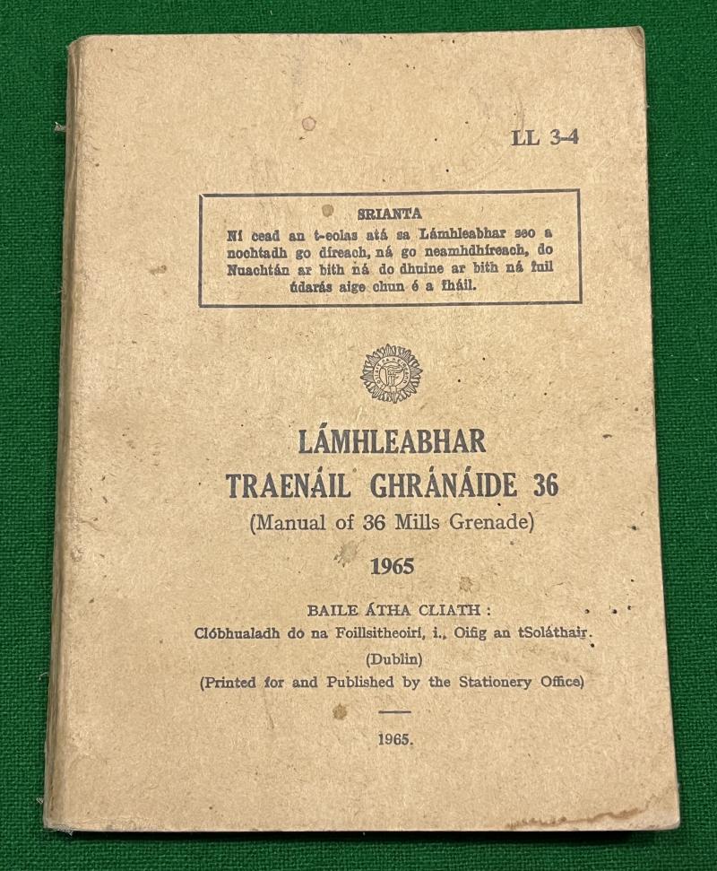 Eire 1965 Mills 36 Grenade manual.