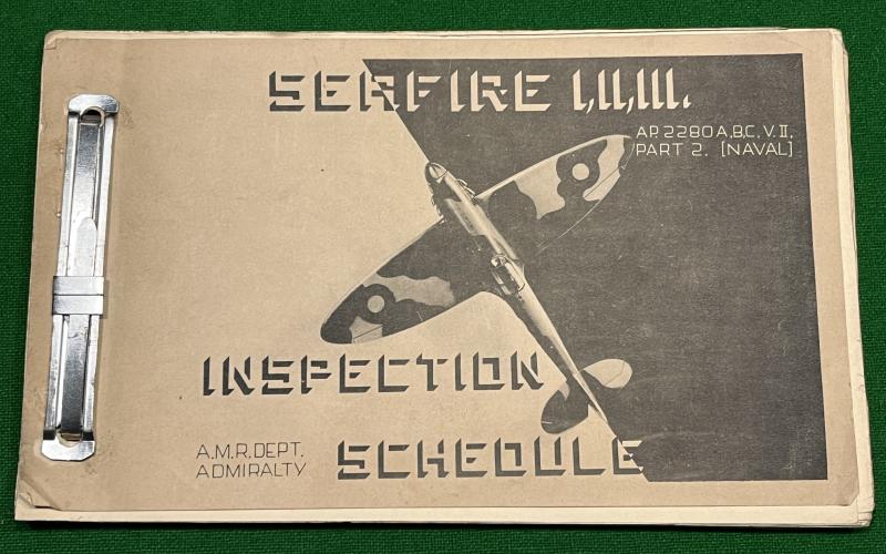 1944 Seafire I,II,& III Inspection Schedule manual.
