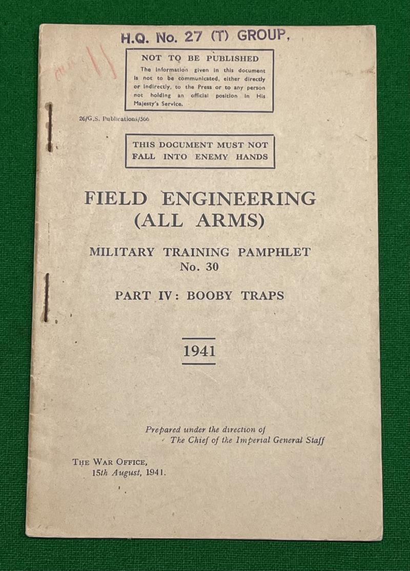 MTP No.30 Booby Traps.