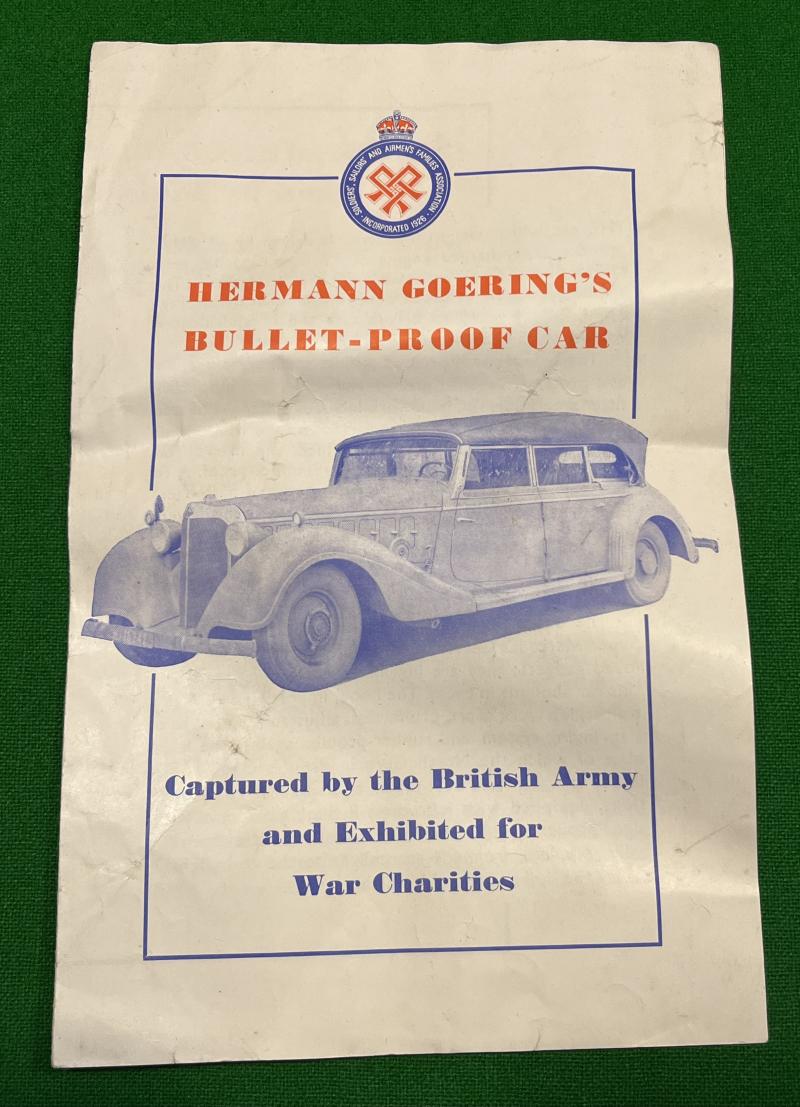 Hermann Goering's Car Exhibition Pamphlet.
