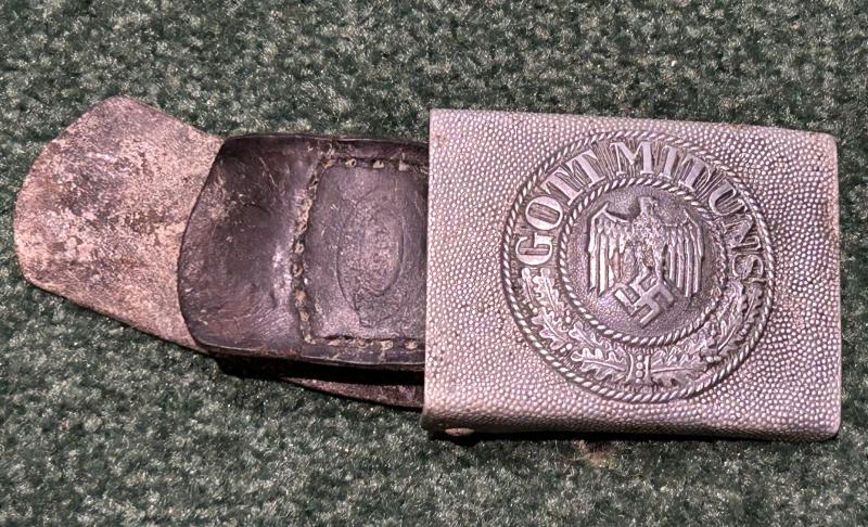 THIRD REICH ALUMINIUM COMBAT BUCKLE.