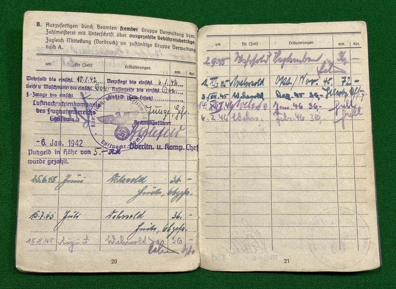 Luftwaffe Soldbuch.