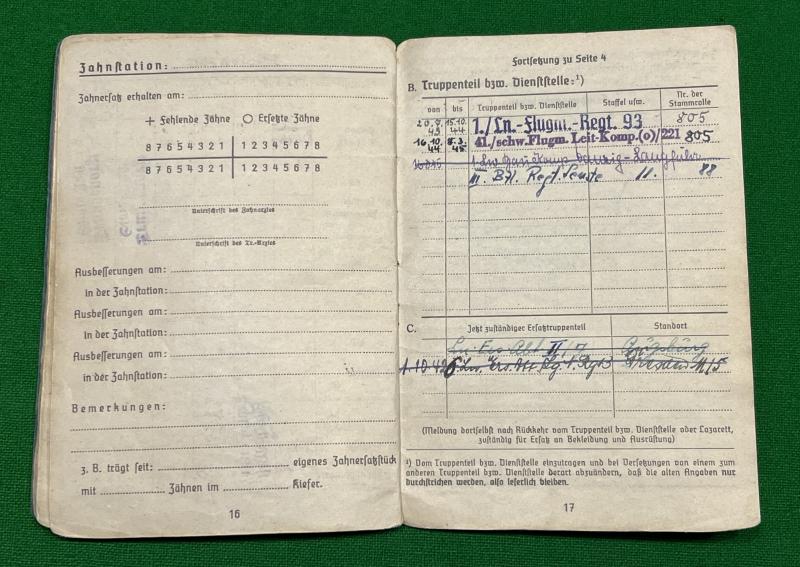 Luftwaffe Soldbuch.