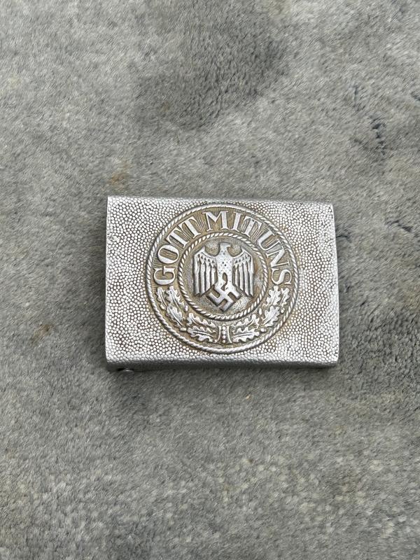 THIRD REICH WEHRMACHT ALLOY BELT BUCKLE.