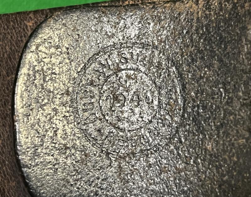 1940 dated German leather belt.