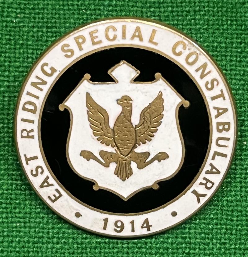 WW1 East Riding Special Constabulary lapel badge.