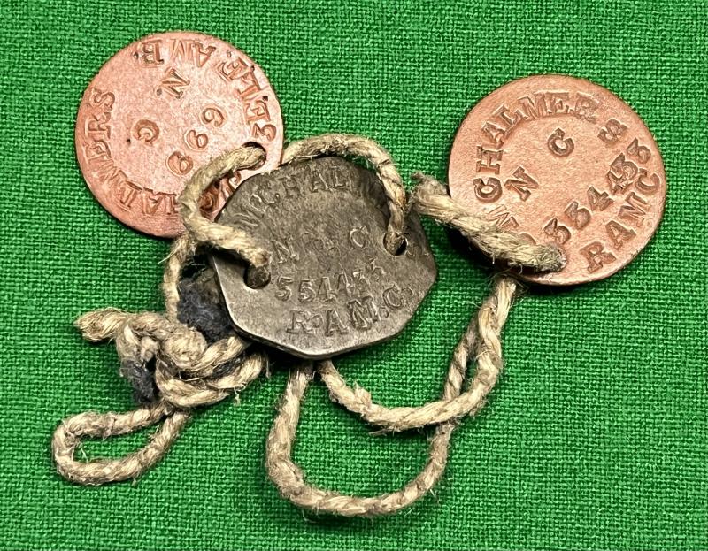 WW1 Dog-tags 3rd East Lancashire Field Ambulance (RAMC).