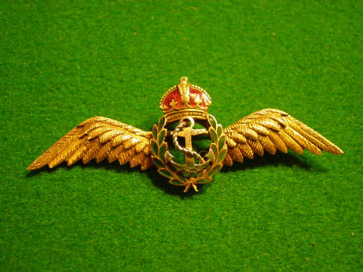 Gold Fleet Air Arm sweetheart brooch.