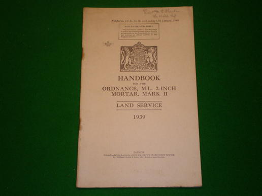 Manual for 2-inch Mortar MkII.