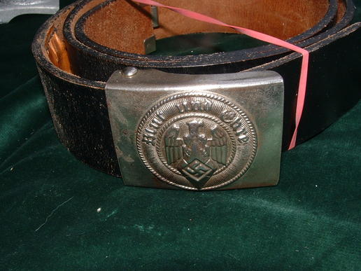 EARLY HITLER YOUTH BUCKLE AND BELT. RZM MARKED.
