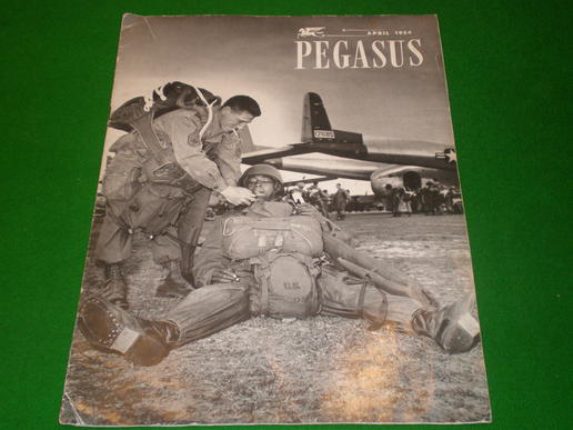 US postwar parachute forces magazine cover. 