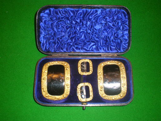 Cameron Highlanders dress shoe buckles.
