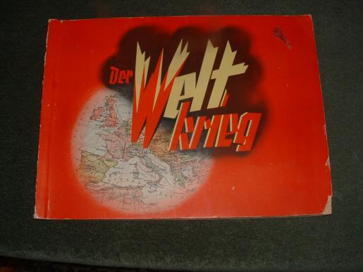 'DER WELT KRIEG' WW1 CIGARETTE CARD ALBUM BOOK PRODUCED IN THIRD REICH ERA.