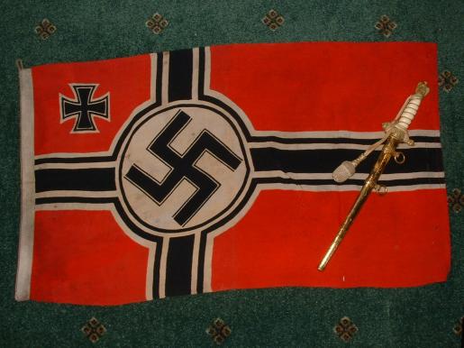 REICHSKREIGSFLAG RARE VERY SMALL 'E BOAT' SIZE'.