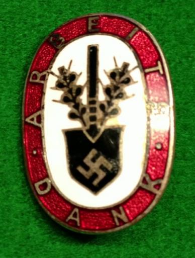 RAD Arbeits Dank Badge. 