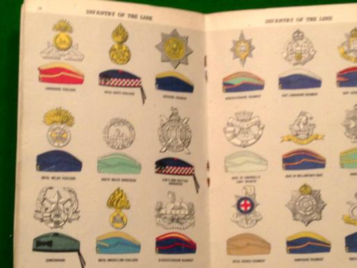 Booklet Regimental Badges and Service Caps.