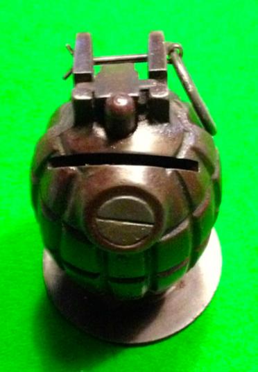 WW1 British Grenade Money Box.