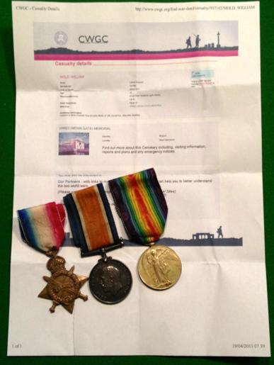1914/15 Star Trio Yorks L.I. Casualty.