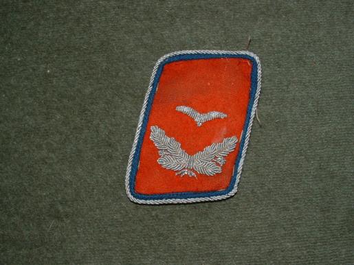 LUFTWAFFE SINGLE OFFICER COLLAR TAB-ARTILLERY 'RESERVE' RARE