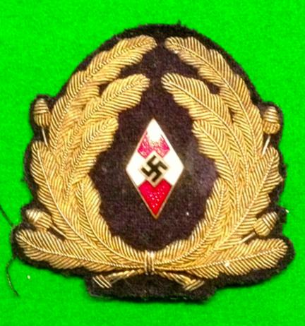 Marine HJ Officer's Cap Wreath.