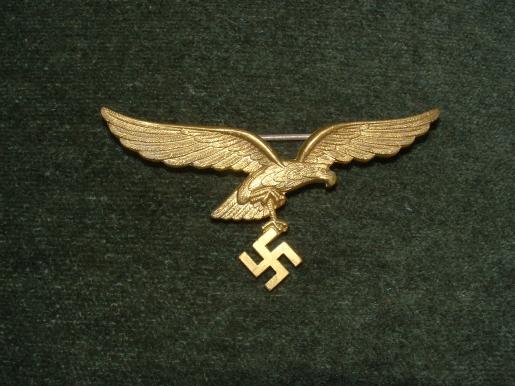LUFTWAFFE GENERALS GILT SUMMER BREAST EAGLE.
