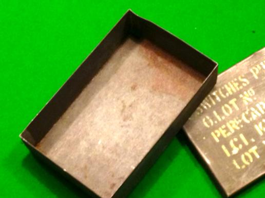WW2 British Pull Switch Tin.