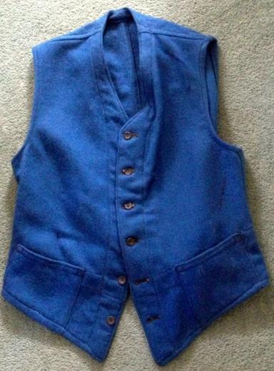 WW1 British Hospital Blues waistcoat.