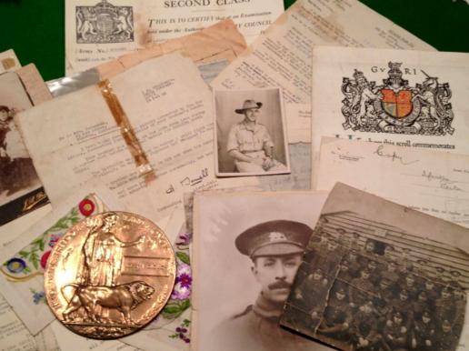 WW1/WW2 Father and Son Casualty grouping.