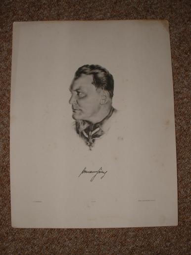 HERMAN GOERING PERIOD PORTRAIT PRINT.