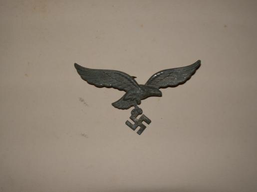LUFTWAFFE ZINC  EAGLE FOR VISOR CAPS.