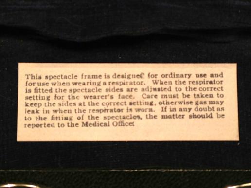 WW2 British Anti-Gas Spectacles.