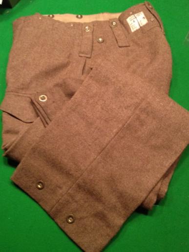 '37 Patt. Battledress Trousers Serge.