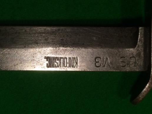 US WW2 M3 Trench Knife and M6 Scabbard.