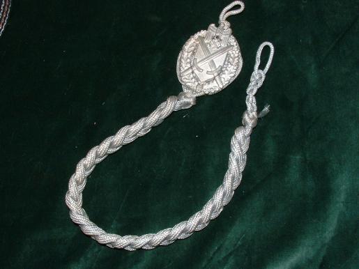 THIRD REICH MARKSMANSHIP LANYARD-INITIAL GRADE.