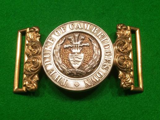 Duke of Cambridge Middlesex Regt. Officer's Waist Belt Plate.