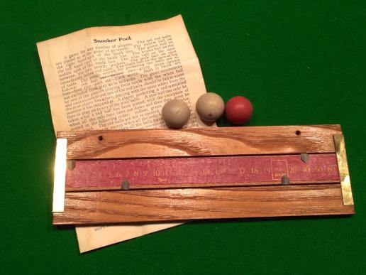 Roberts Memorial Workshops Billiard Scorer.