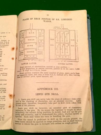 1918 British Manual Tactical Employment of Lewis Guns.