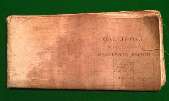 1915 Gallipoli ' Trench Map '.