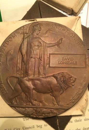 WW1 Naval Casualty Memorial Plaque & Trio Grouping.