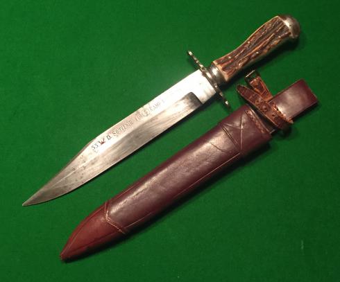 53rd ( Welsh ) Infantry Division Souvenir Bowie Knife.
