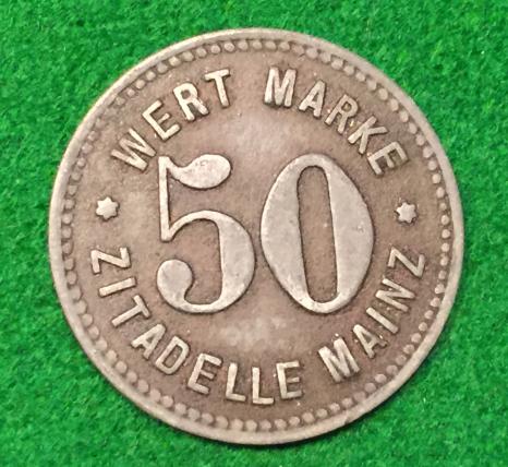 WW1 POW Lagergeld - Zitadelle Mainz.