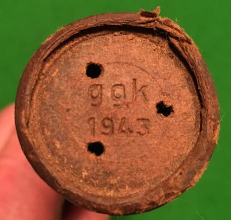 Inert Flak 38 20mm AP/T projectile and case.