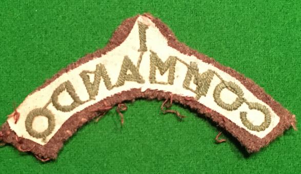 No.1 Commando Shoulder title.