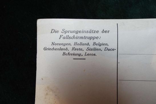 FALLSCHIRMJAGER ORIGINAL PHOTOS/POSTCARDS.