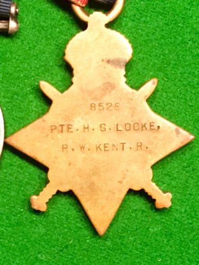 1914/15 Trio, Northumberland Fusiliers/Q.O.R.W.Kent Regt & Papers.