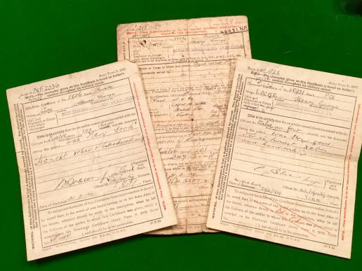 1914/15 Trio, Northumberland Fusiliers/Q.O.R.W.Kent Regt & Papers.