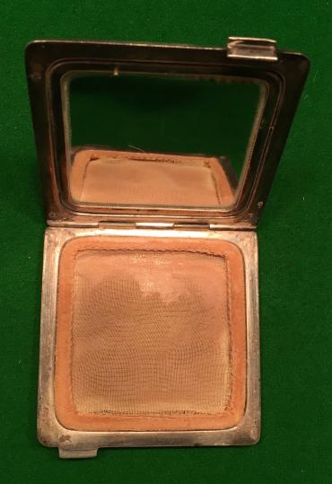 WW2 ' Memorial ' Lady's Silver Compact.