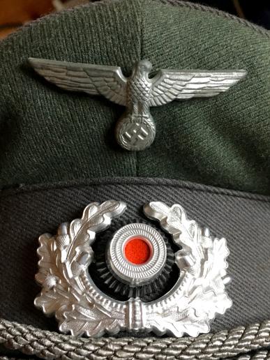 'Double Erel' Heer Official's Visor Cap.