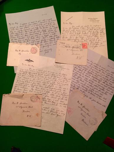 WW1 RFC Casualty letter grouping No.3 Squadron.