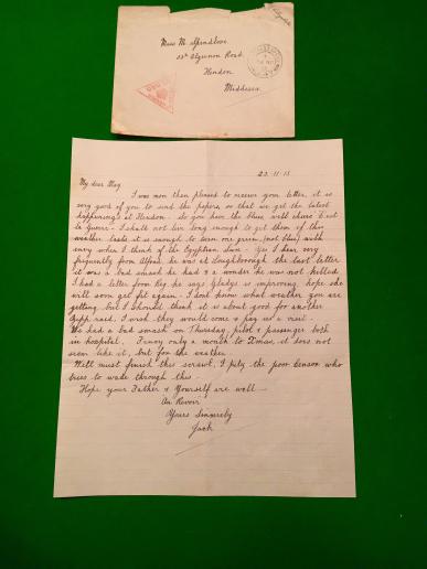 WW1 RFC Casualty letter grouping No.3 Squadron.